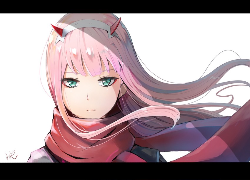 zero two (darling in the franxx) drawn by hoshizaki_reita