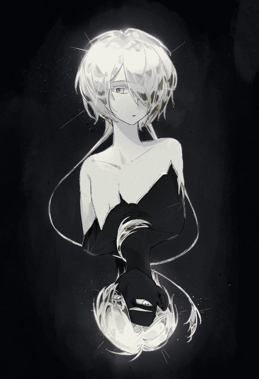 cairngorm and ghost quartz (houseki no kuni) drawn by bmh_1009