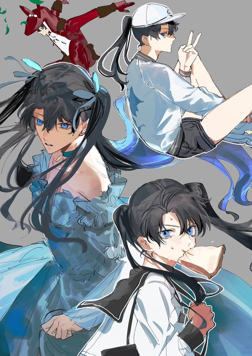fujimaru ritsuka (fate and 2 more) drawn by sasakitogd