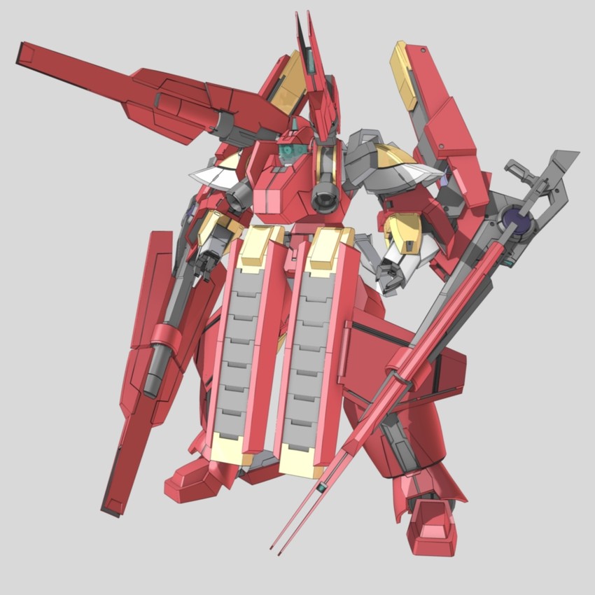 gundam reborn origin and gundam reborn origin cannon (gundam and 1 more) drawn by zefai