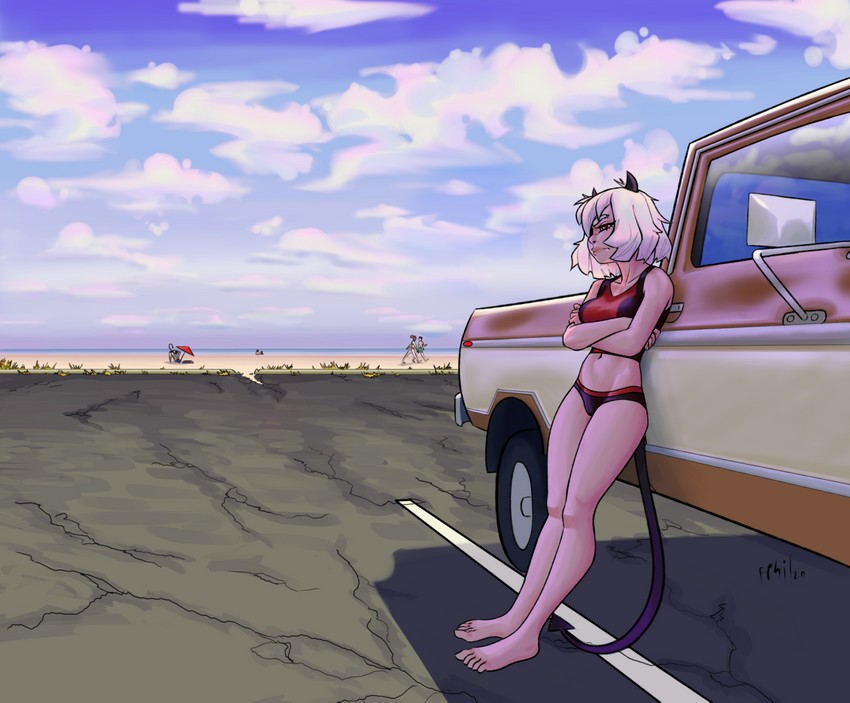 malina and zdrada (helltaker) drawn by fillyphil
