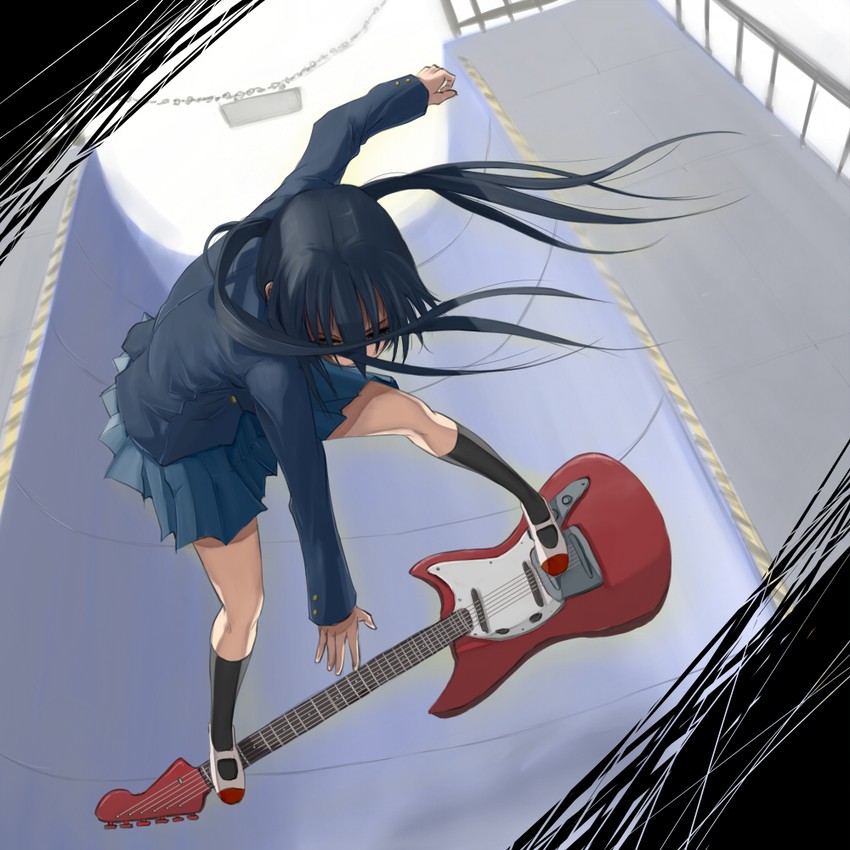 nakano azusa (k-on!) drawn by dokyuu_afro