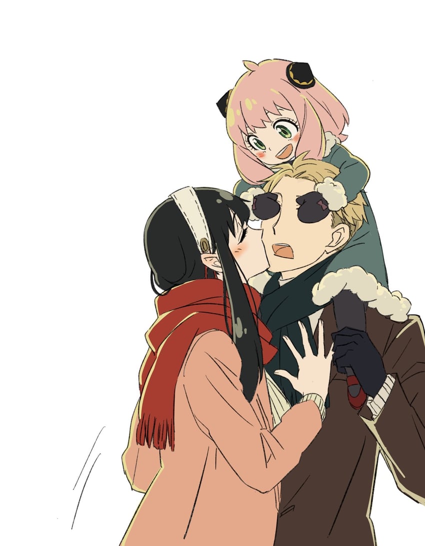 yor briar, anya, and twilight (spy x family) drawn by ayamame