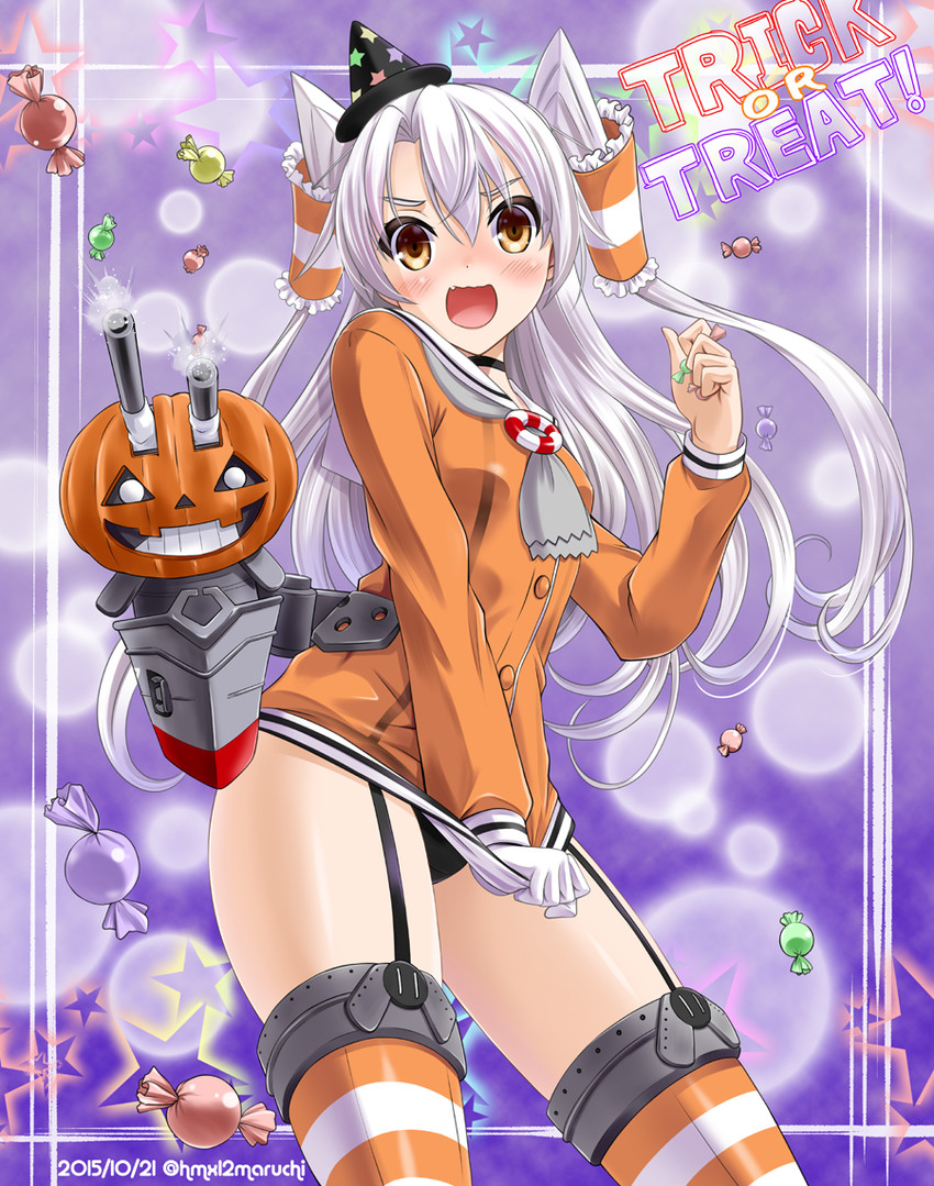 amatsukaze and rensouhou-kun (kantai collection) drawn by neko_danshaku