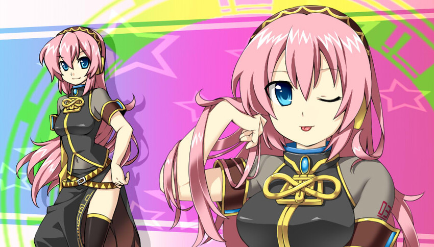 megurine luka (vocaloid) drawn by aisora