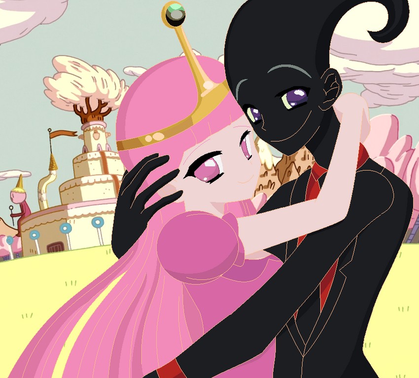 princess bonnibel bubblegum and nergal (adventure time and 1 more) drawn by nathaniel718
