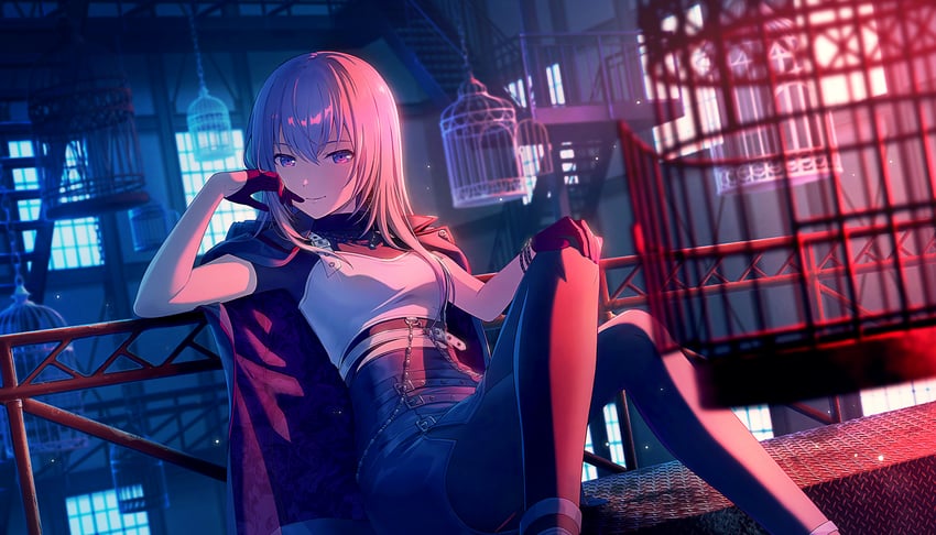 megurine luka and vivid bad squad luka (vocaloid and 1 more) drawn by colorful_palette