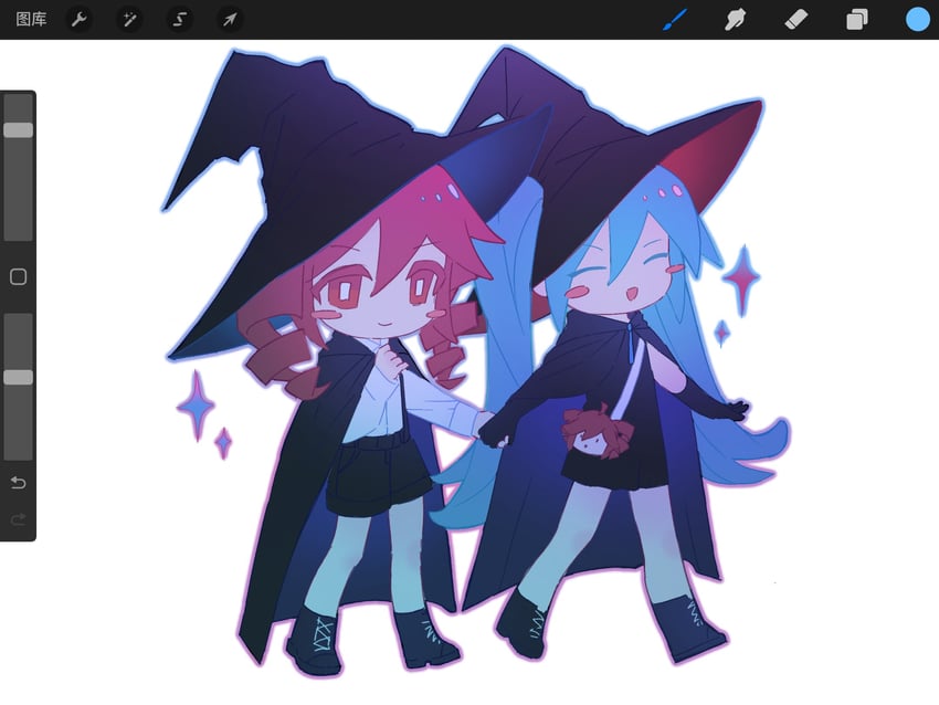 hatsune miku and kasane teto (vocaloid and 1 more) drawn by madoka066