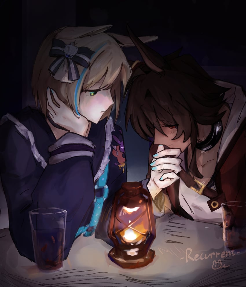 little cocon and bitter glasse (umamusume) drawn by enoch_yn
