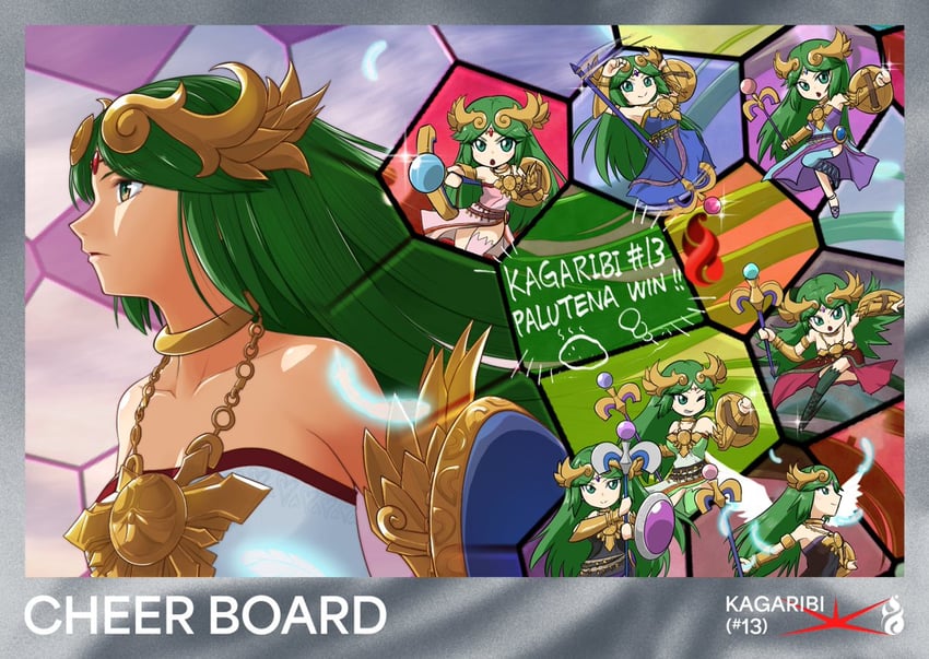 palutena (super smash bros. and 2 more) drawn by fumio_(fumifumi)