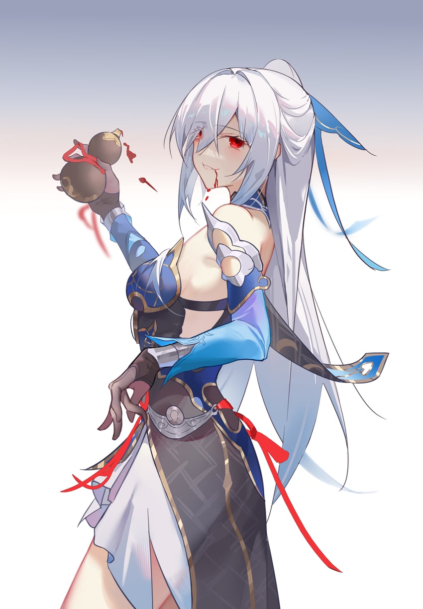 jingliu (honkai and 1 more) drawn by comet-c