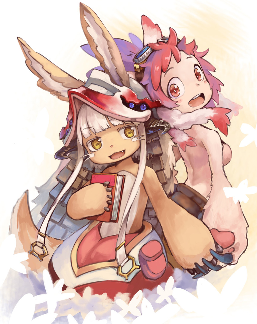 nanachi and mitty (made in abyss) drawn by akefumi