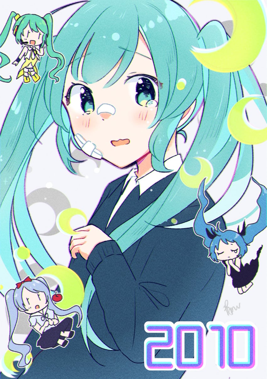 hatsune miku (vocaloid and 5 more) drawn by aoiyui