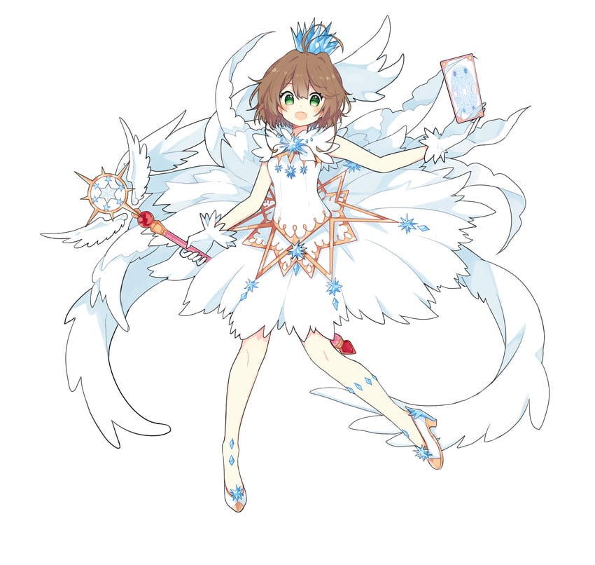 kinomoto sakura (cardcaptor sakura and 1 more) drawn by fenghu_(huli)