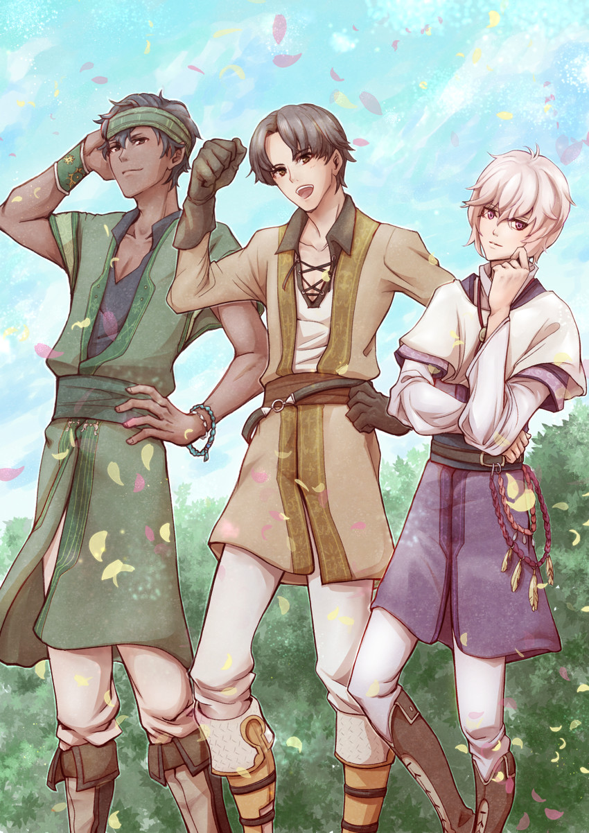 tobin, gray, and kliff (fire emblem and 1 more) drawn by aoi_(xxxaoi)