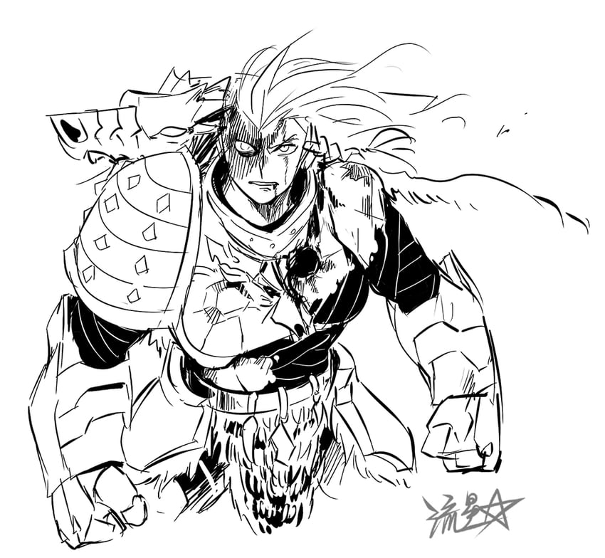 adeptus astartes and leman russ (warhammer 40k) drawn by ryuusei_(mark_ii)