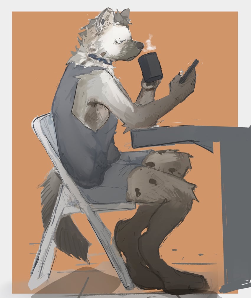 spot (arknights) drawn by w_a_t_e_r_b_e_d