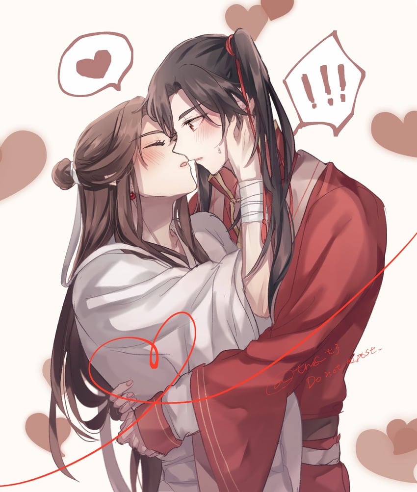 xie lian, hua cheng, and san lang (tianguan cifu) drawn by ponzu_(tms_t3)