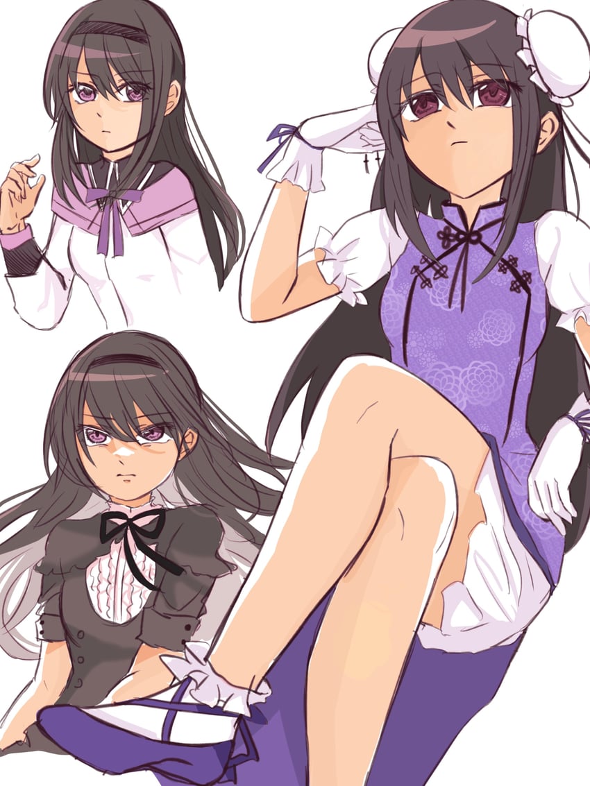 akemi homura (mahou shoujo madoka magica) drawn by amai_yume
