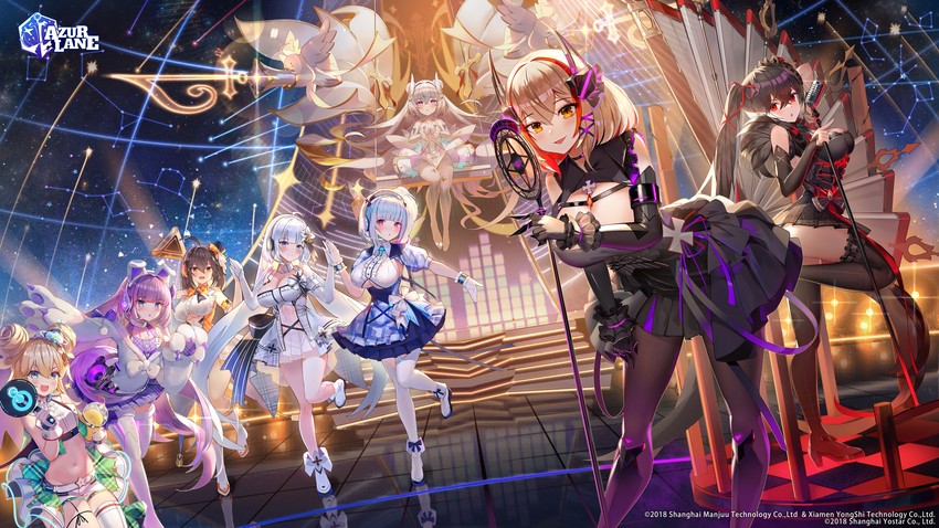 manjuu, taihou, illustrious, le malin, baltimore, and 4 more (azur lane) drawn by janyhero