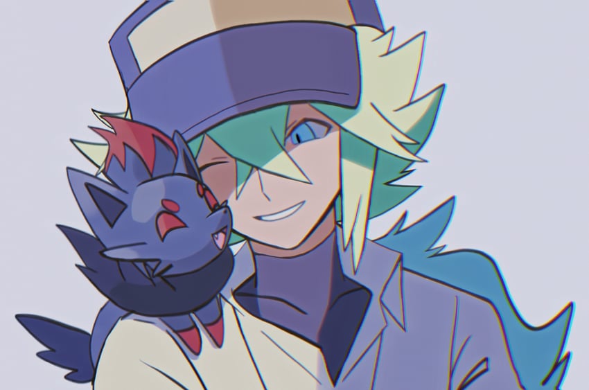n and zorua (pokemon and 1 more) drawn by zero_(sleepy_meltan)