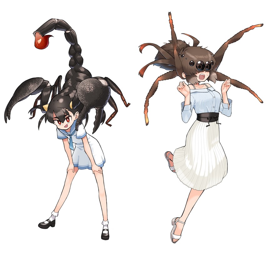 scorpion tsuchida and spider itou (original and 1 more) drawn by evolvingmonkey