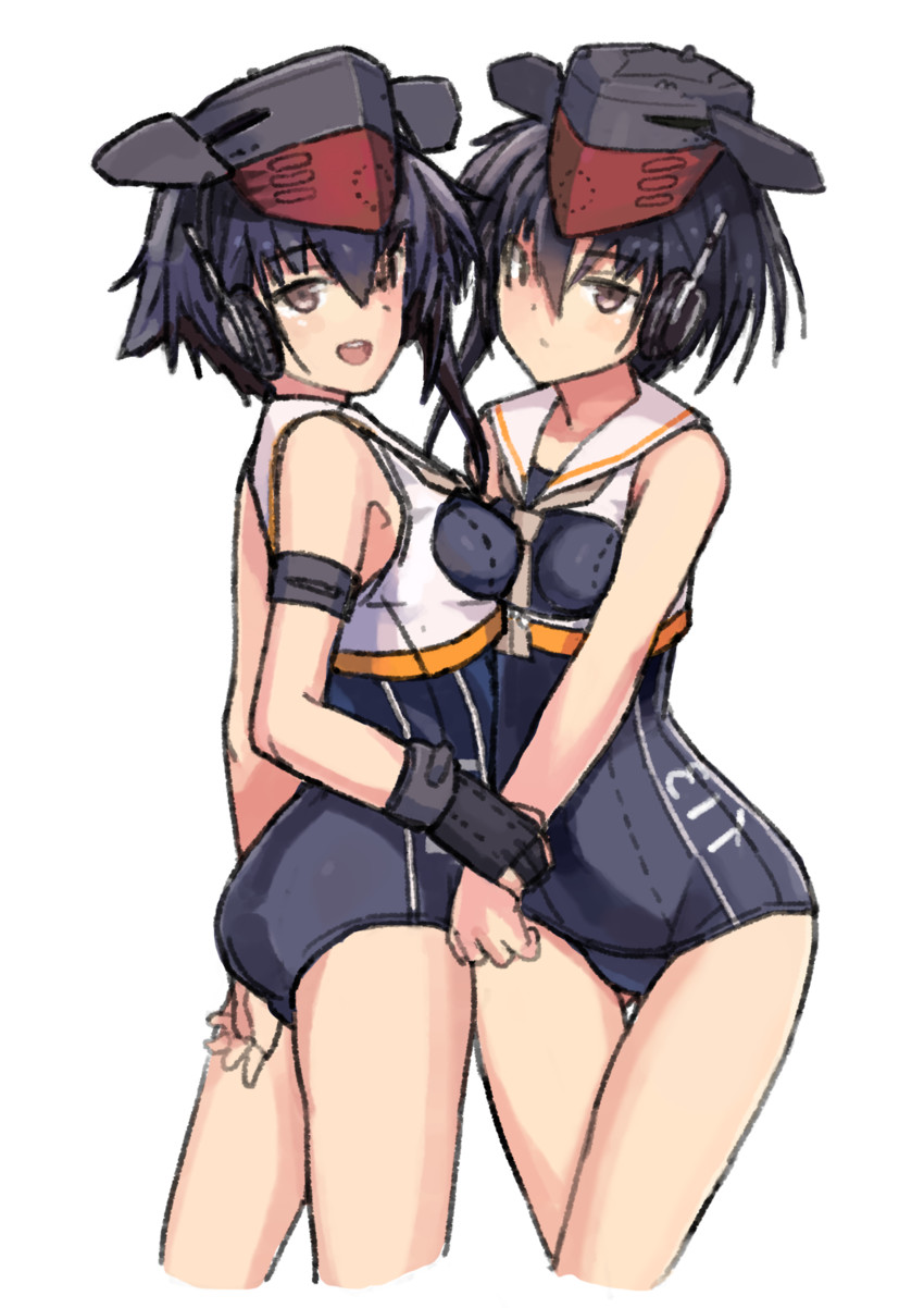 i-13 and i-14 (kantai collection) drawn by mcan
