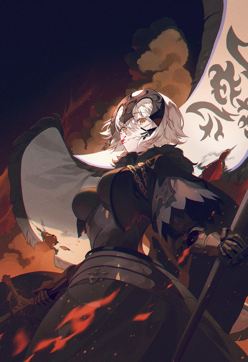 jeanne d'arc alter (fate and 1 more) drawn by fajyobore