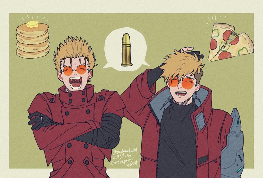 vash the stampede (trigun and 1 more) drawn by buchimake007
