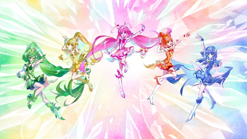 midorikawa nao, kise yayoi, aoki reika, hino akane, hoshizora miyuki, and 6 more (precure and 1 more) drawn by inhan