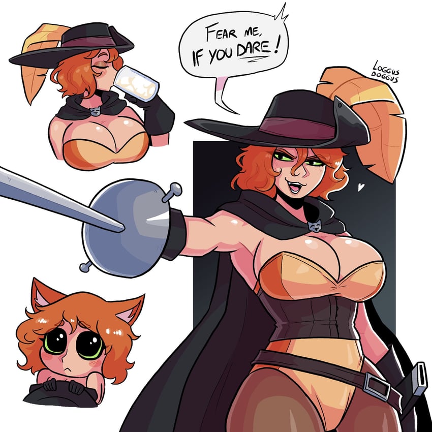 puss in boots (shrek and 1 more) drawn by log_dog