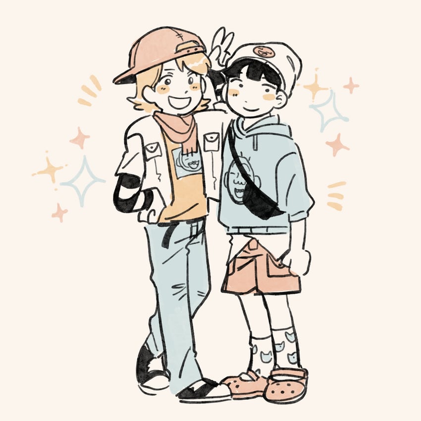 kageyama shigeo and hanazawa teruki (mob psycho 100) drawn by esper-eclipse