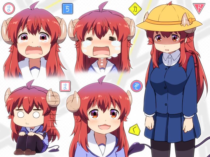 yoshida yuuko and moeta kaoruko (machikado mazoku and 1 more) drawn by shirosato
