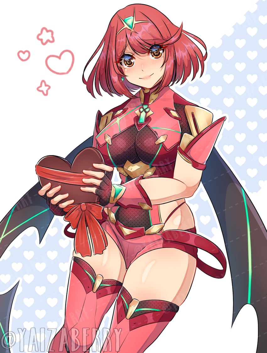 pyra (xenoblade chronicles and 1 more) drawn by yaizaberry