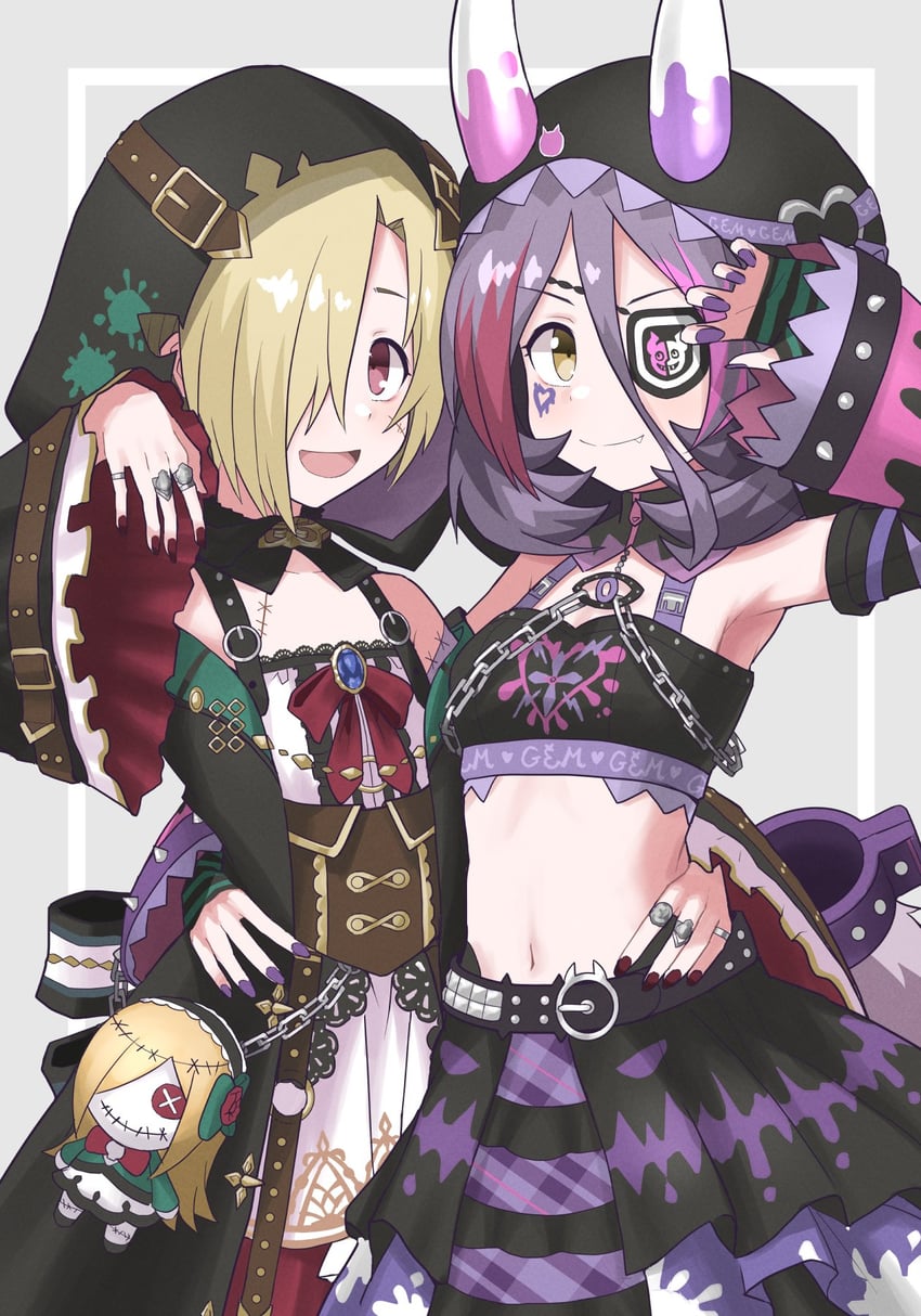 shirasaka koume and hayasaka mirei (idolmaster and 2 more) drawn by halulu