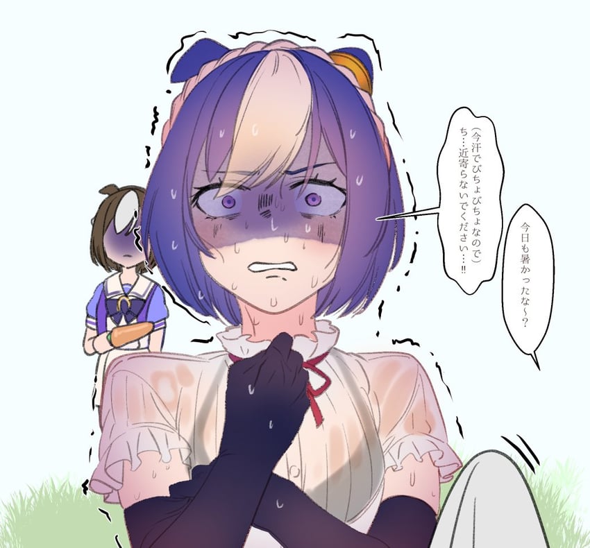 special week and cesario (umamusume and 1 more) drawn by doushi_tatsu_to_dekkai_no