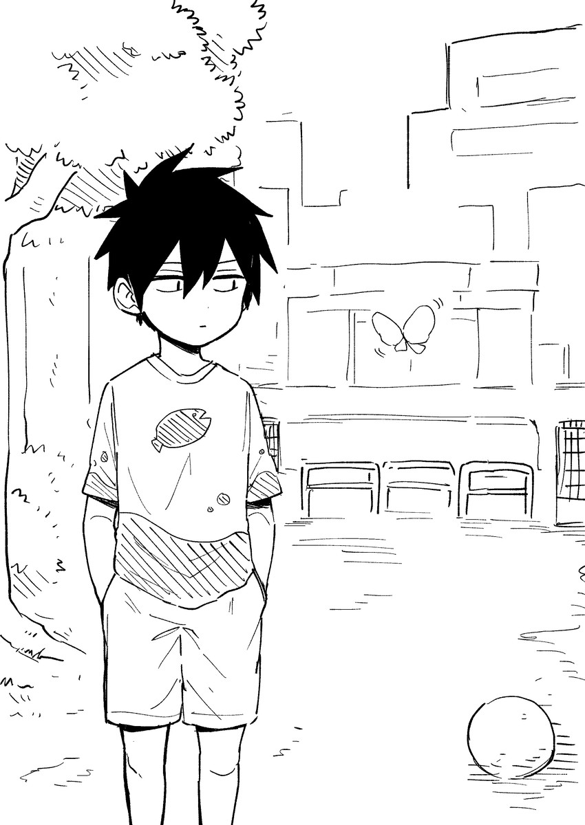 kazama souta (senpai ga uzai kouhai no hanashi) drawn by shiromanta