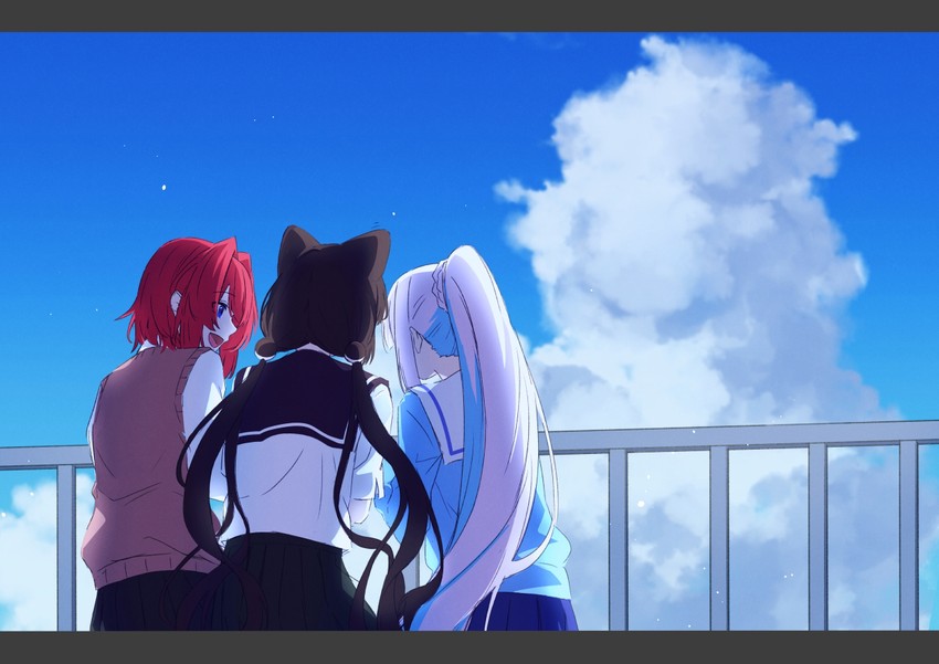 lize helesta, ange katrina, and inui toko (nijisanji) drawn by talunilu_uu3