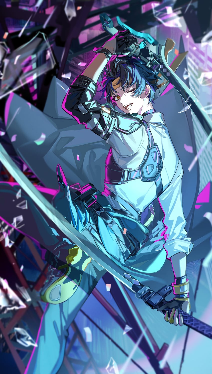 asaba harumasa (zenless zone zero) drawn by hitokoto