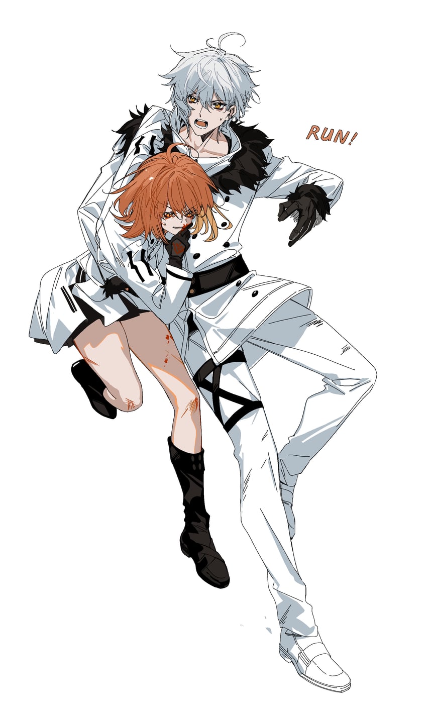 fujimaru ritsuka and kadoc zemlupus (fate and 1 more) drawn by arlizi