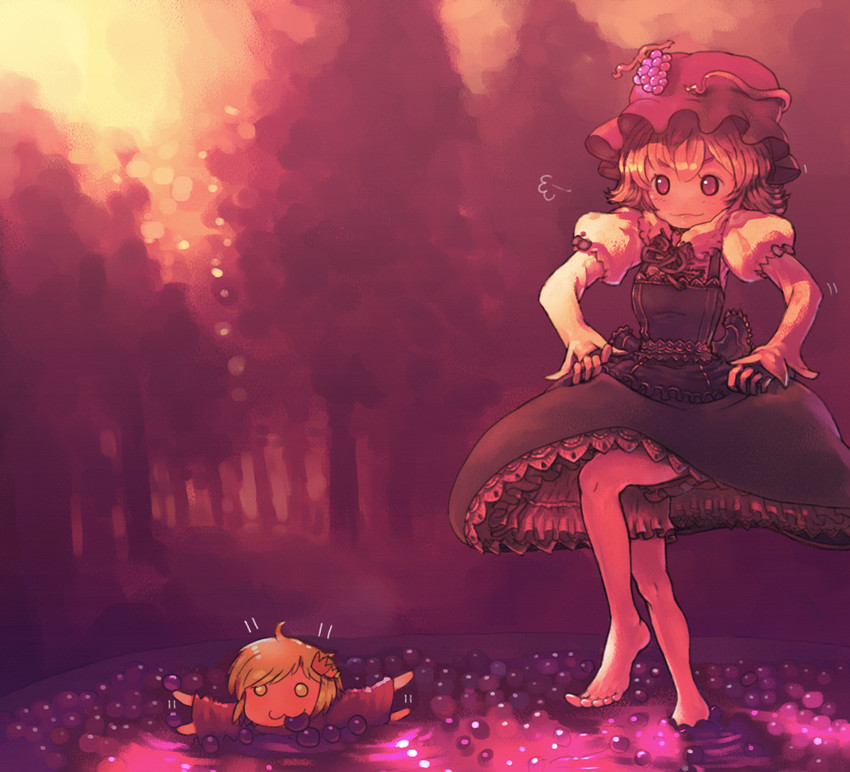 aki minoriko and aki shizuha (touhou) drawn by yst