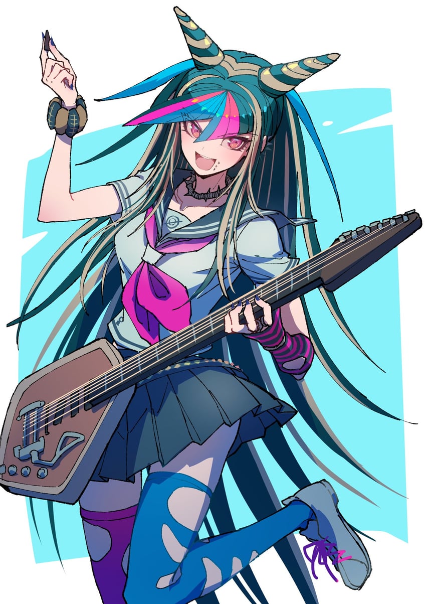 mioda ibuki (danganronpa and 1 more) drawn by youko-shima