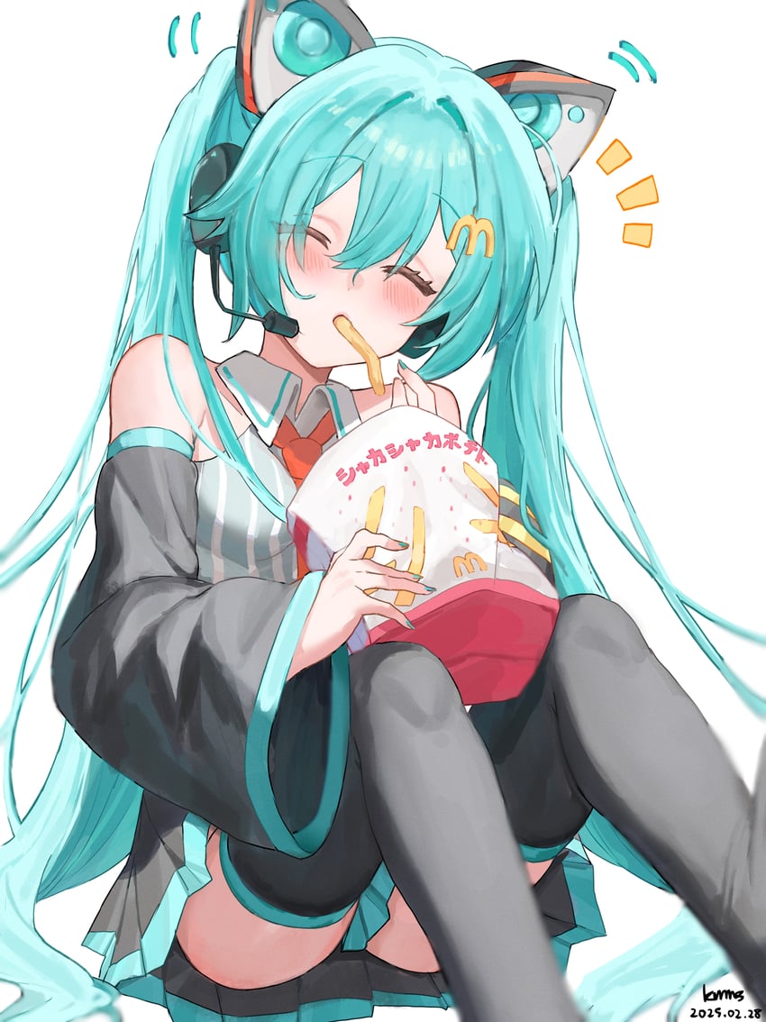 hatsune miku (vocaloid and 2 more) drawn by kanimiso_uni