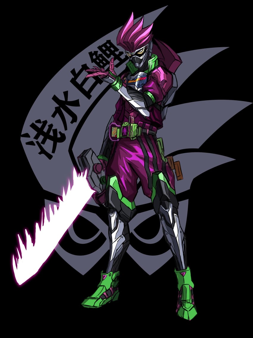 kamen rider ex-aid and mighty action x level 2 (kamen rider and 1 more) drawn by 3ok
