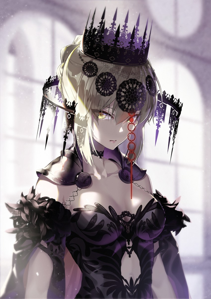 artoria pendragon and saber alter (fate and 2 more) drawn by tsurukame