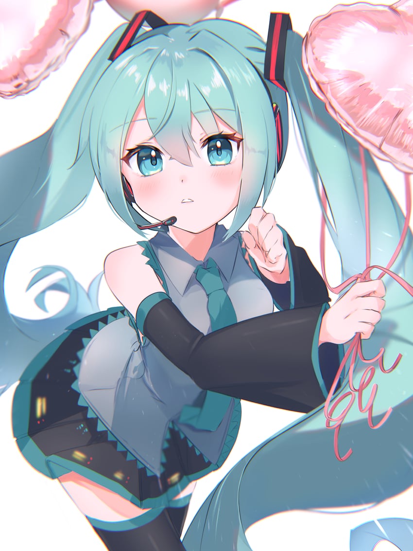 hatsune miku (vocaloid) drawn by baba_kirika