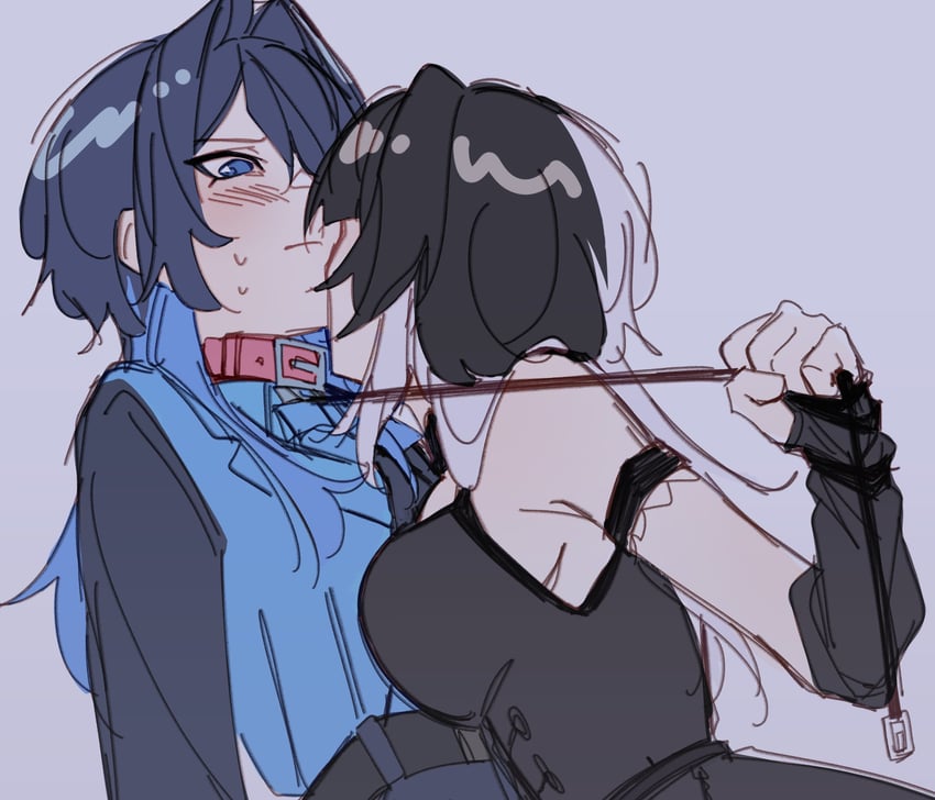 ouro kronii and shiori novella (hololive and 1 more) drawn by legzy
