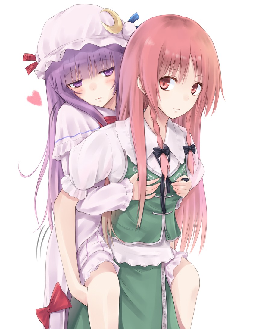patchouli knowledge and hong meiling (touhou) drawn by suzushiro_yukari
