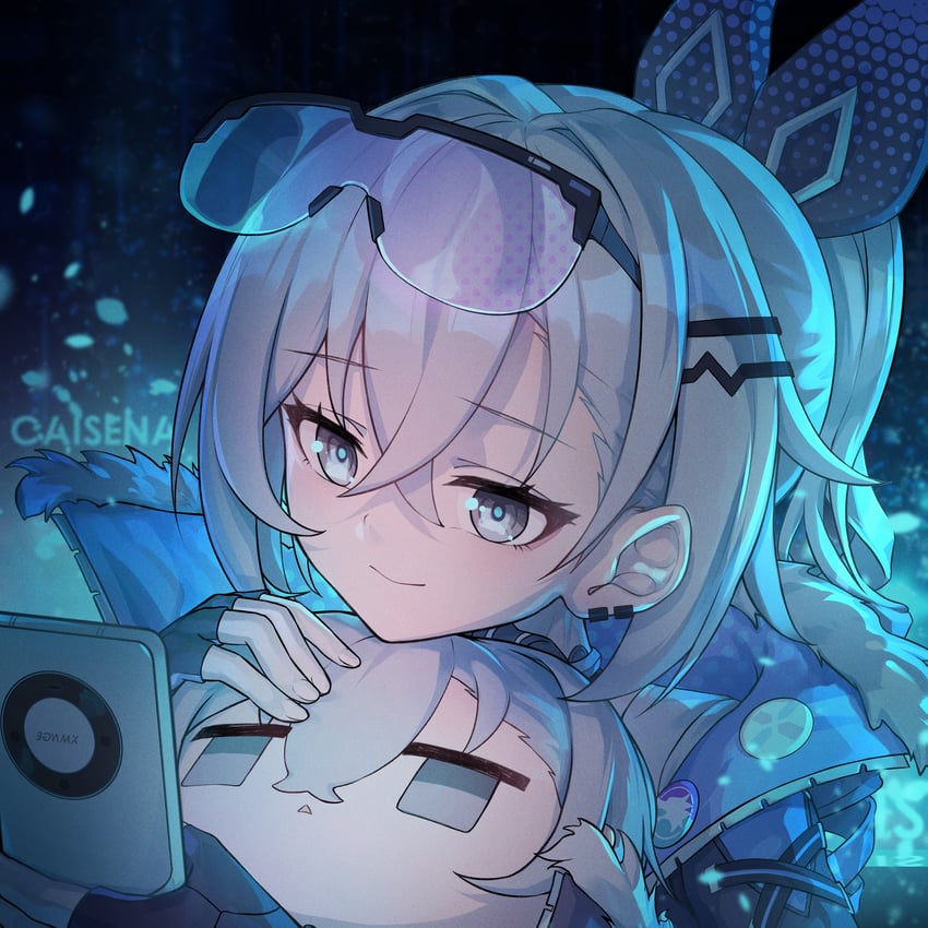 silver wolf (honkai and 1 more) drawn by caisena