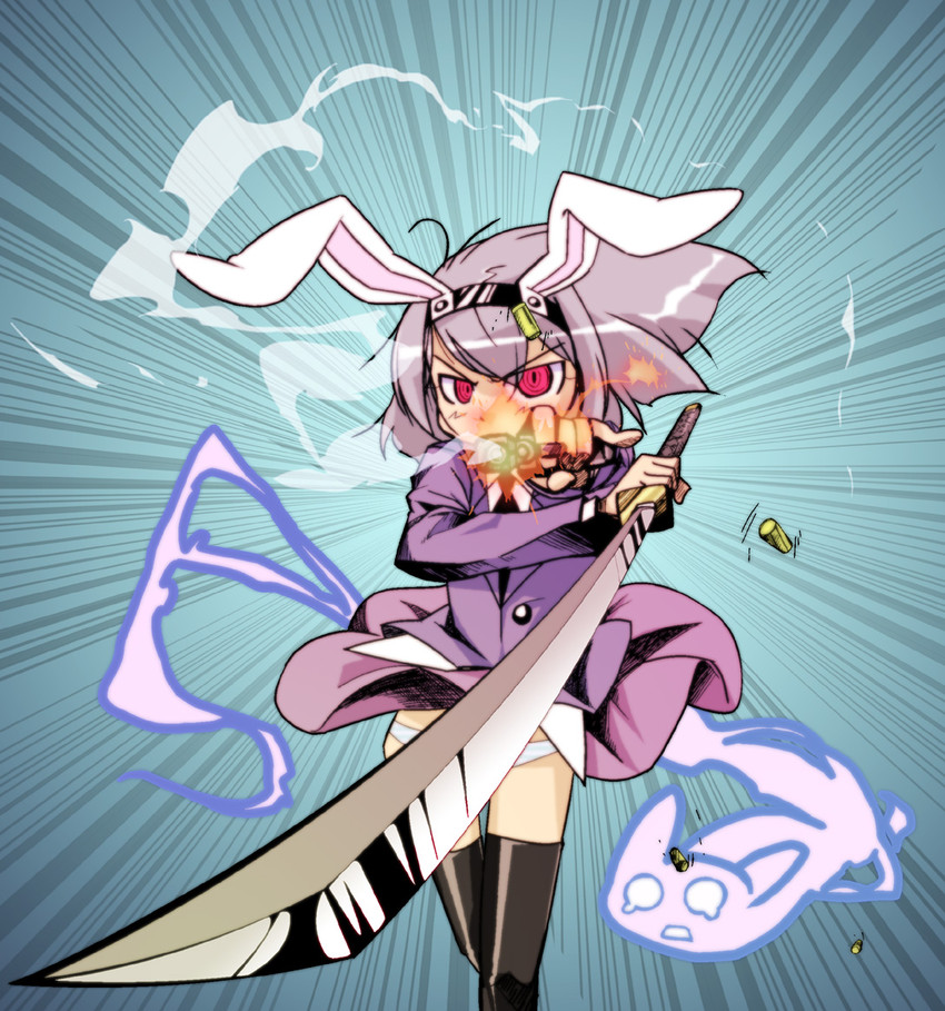 konpaku youmu, reisen udongein inaba, and umyonge (touhou) drawn by shokkin